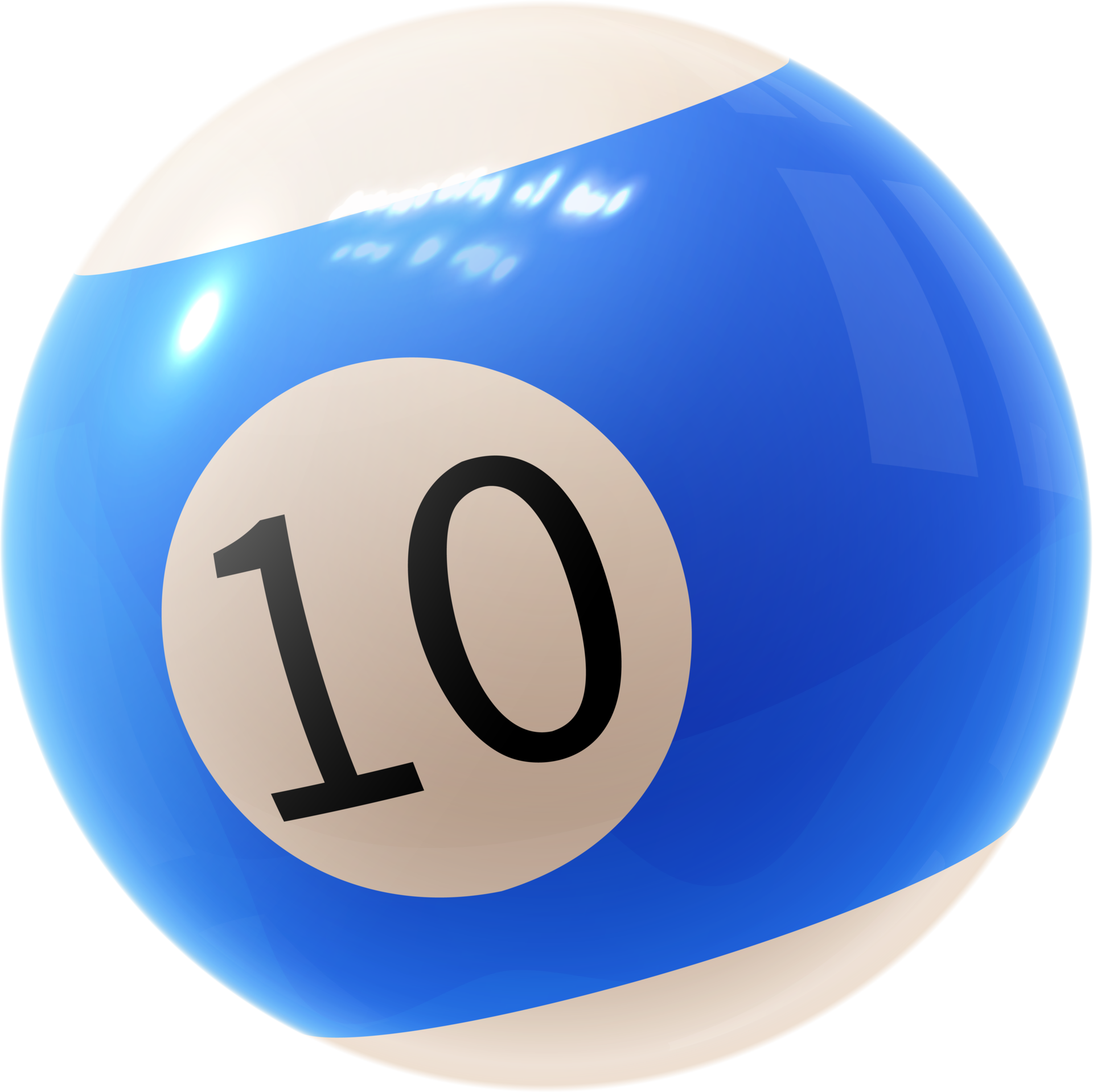 blue billard ball